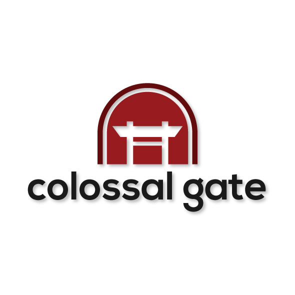colossal gate logo template