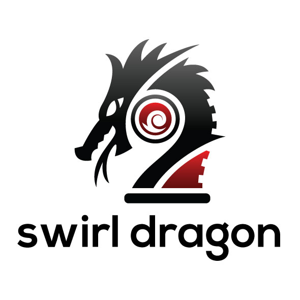 Swirl Dragon logo template