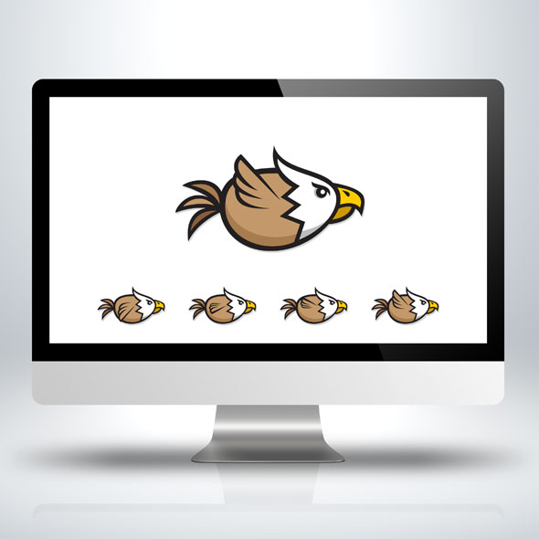 Flappy Eagle Sprites for Animation - Bevouliin