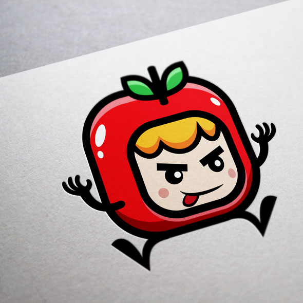 Apple Mascot Boy Game Character Sprite Sheets