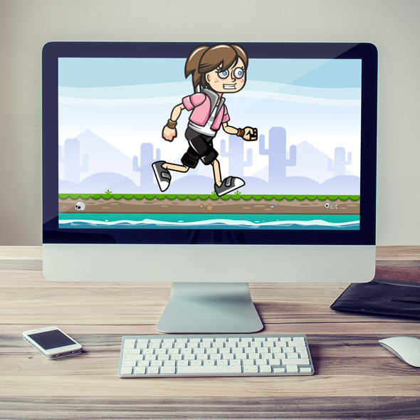 Teen Girl, a female Game Character Sprites