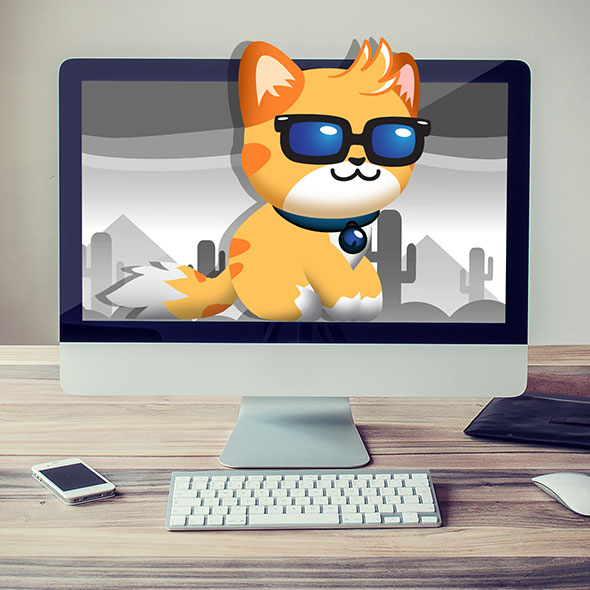 Trendy cat sprites game asset character for game developers also check other free game assets