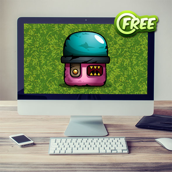 free 2d game asset - meat soldier